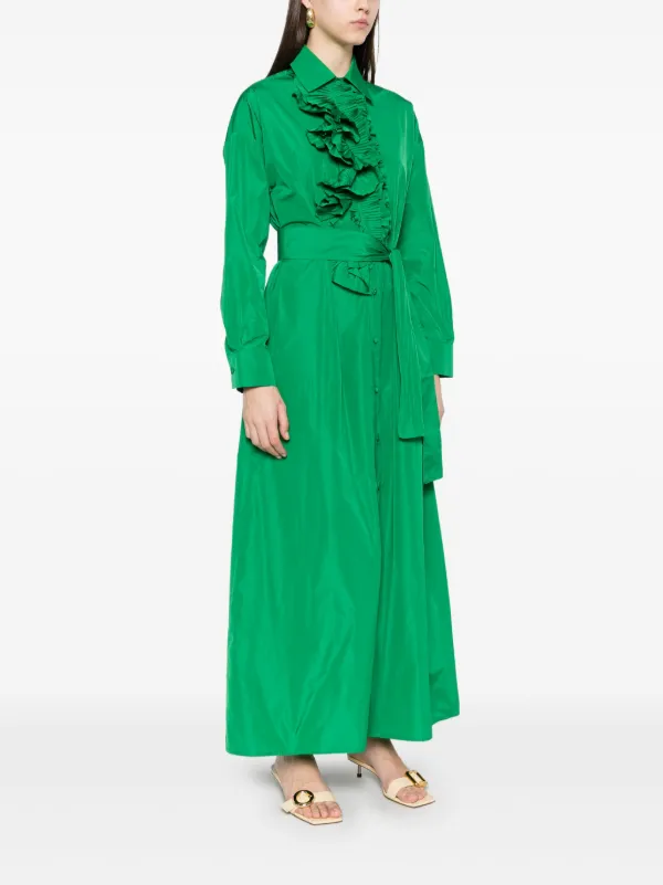 P.A.R.O.S.H. Pimpy Maxi Dress | Green | FARFETCH P.A.R.O.S.H. Pimpy Maxi Dress | Green | FARFETCH