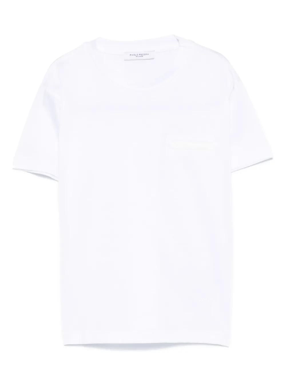 Paolo Pecora Kids T-shirt met geborduurd logo Wit