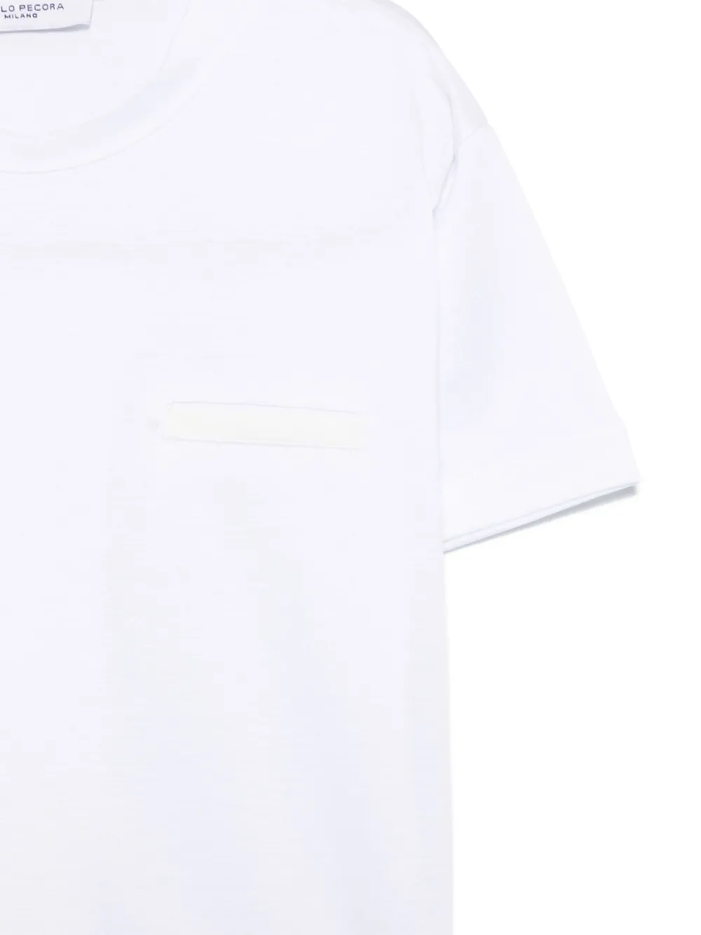 Paolo Pecora Kids T-shirt met geborduurd logo Wit