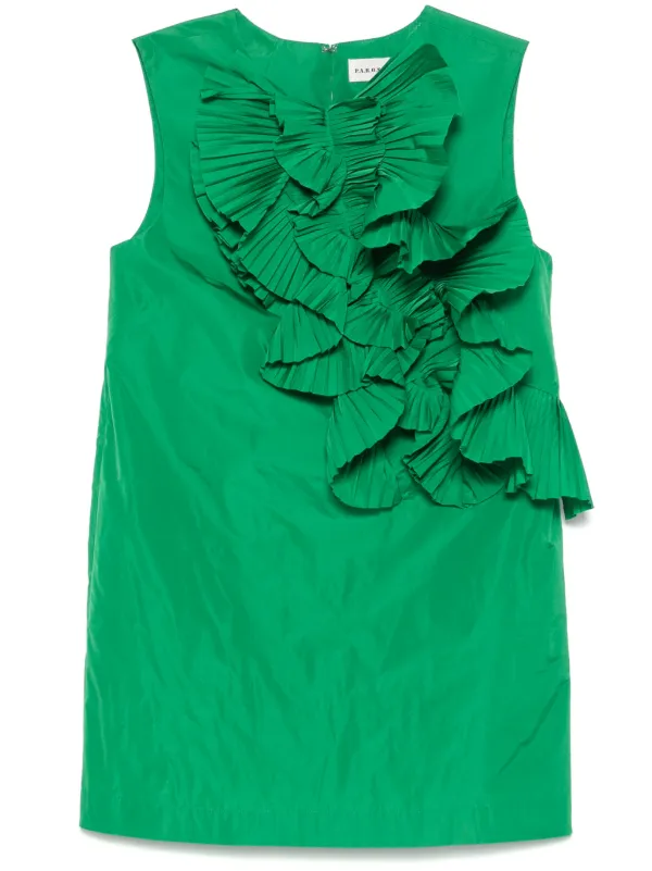 P.A.R.O.S.H. Pimpy Mini Dress | Green | FARFETCH