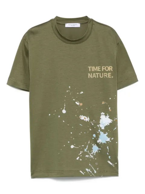 Paolo Pecora Kids paint splatter-detail T-shirt  