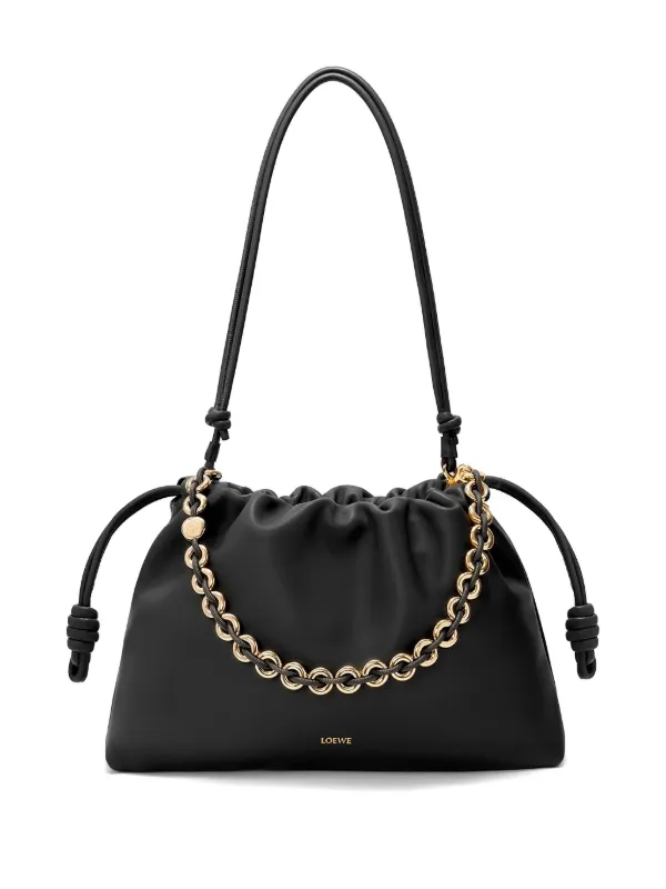 LOEWE Große Flamenco Handtasche Schwarz FARFETCH DE