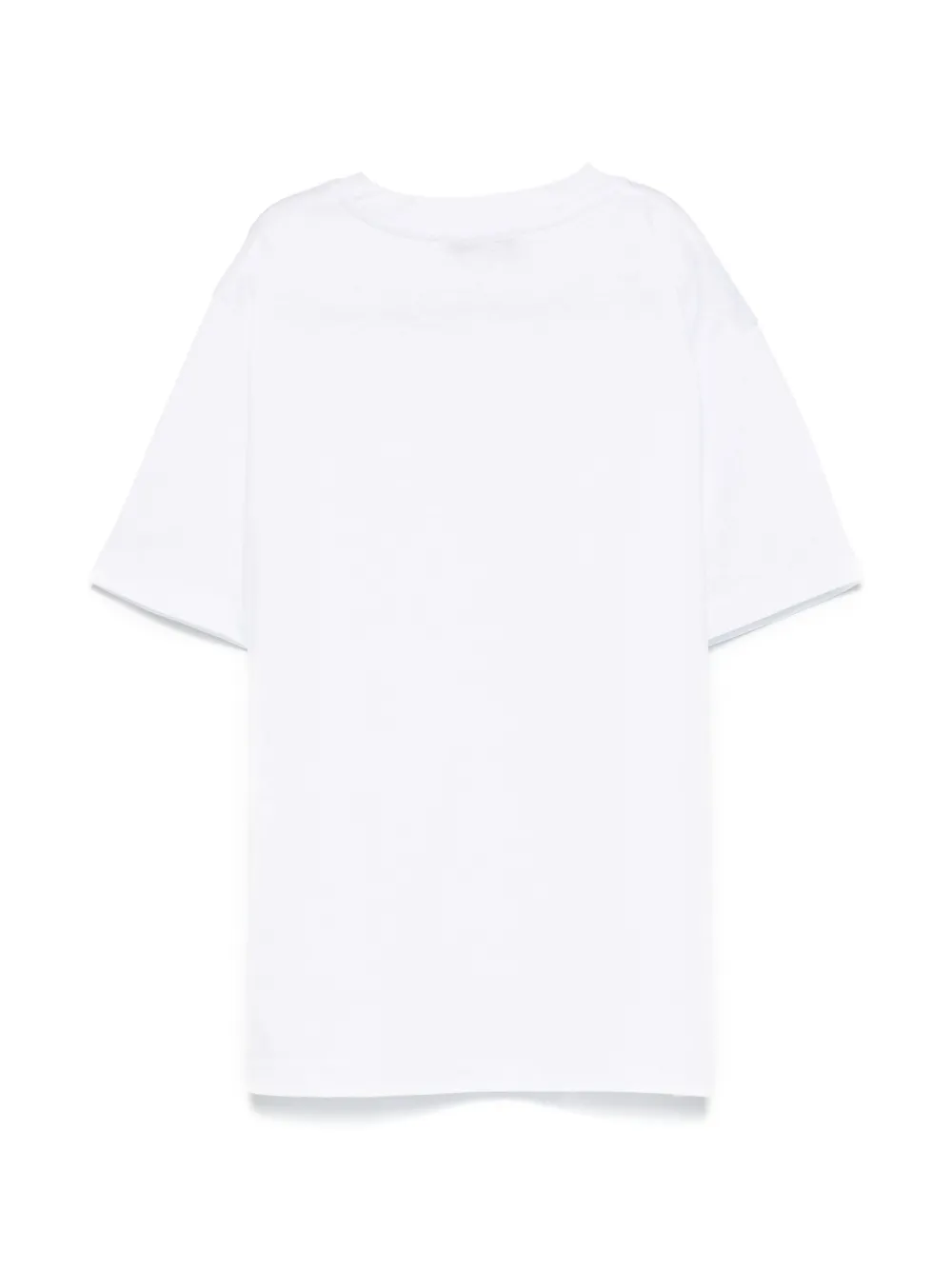 paolopecorakids Paolo Pecora Kids T-shirt met geborduurd logo - Wit
