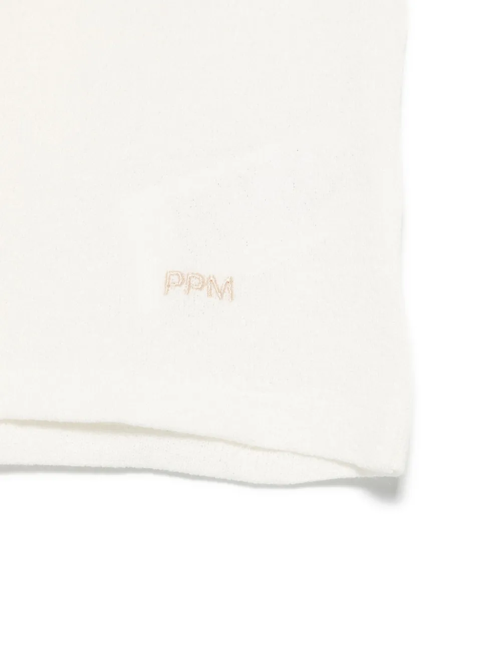 Paolo Pecora Kids T-shirt met geborduurd logo Wit