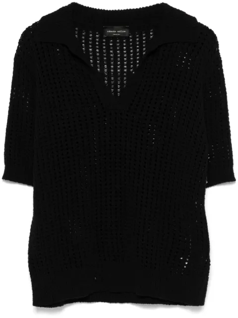 Roberto Collina open-knit top