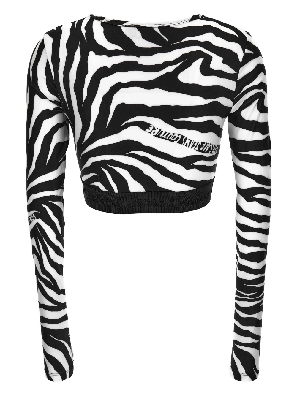 Versace Jeans Couture T-shirt met zebraprint Zwart