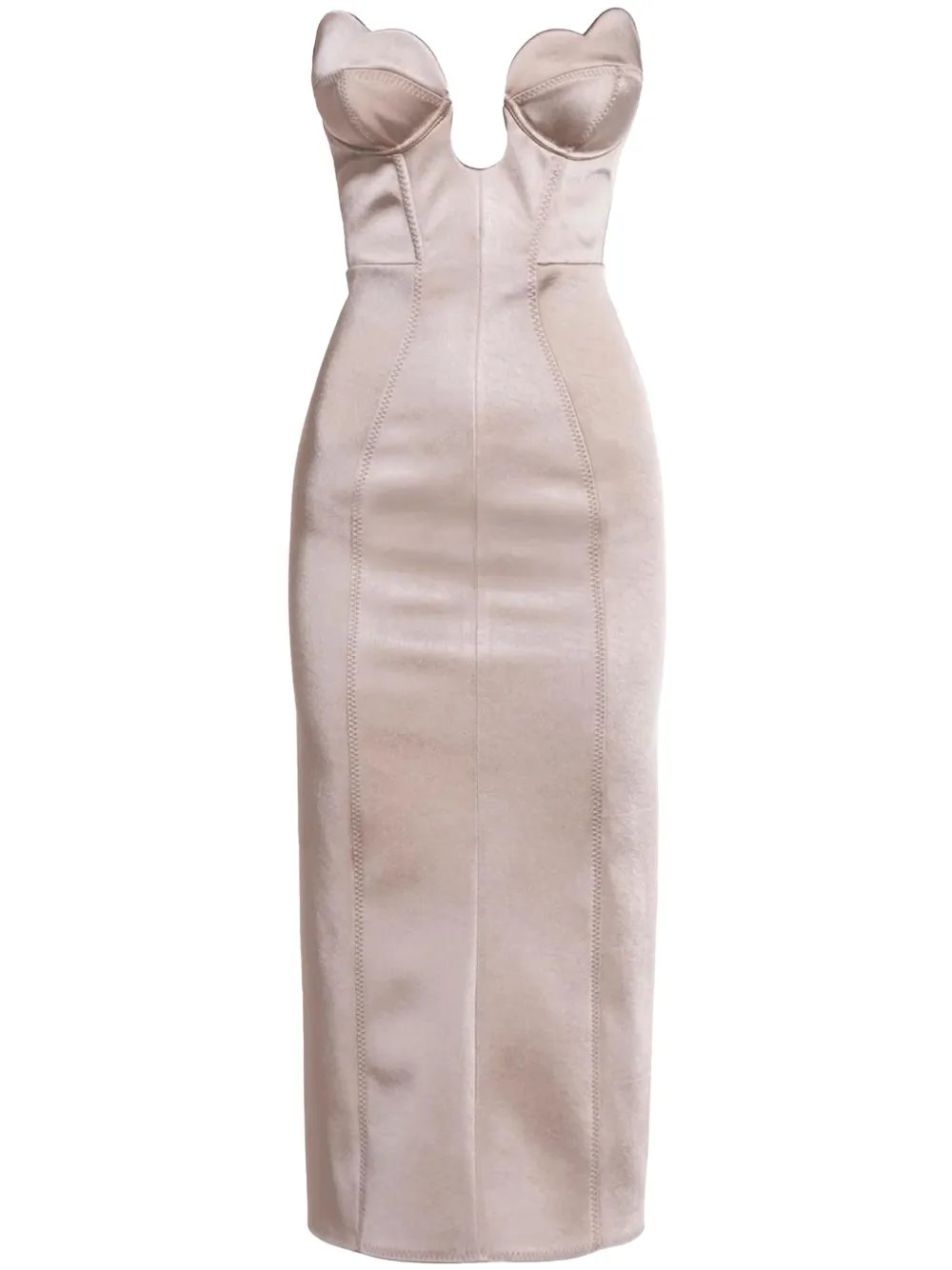 Maria Lucia Hohan Nemy midi-jurk Beige