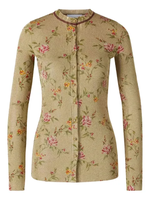 Rabanne floral-pattern cardigan