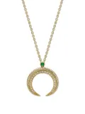 Fabergé 18kt yellow gold Colours of Love Miniature Hilal Crescent emerald and diamond pendant