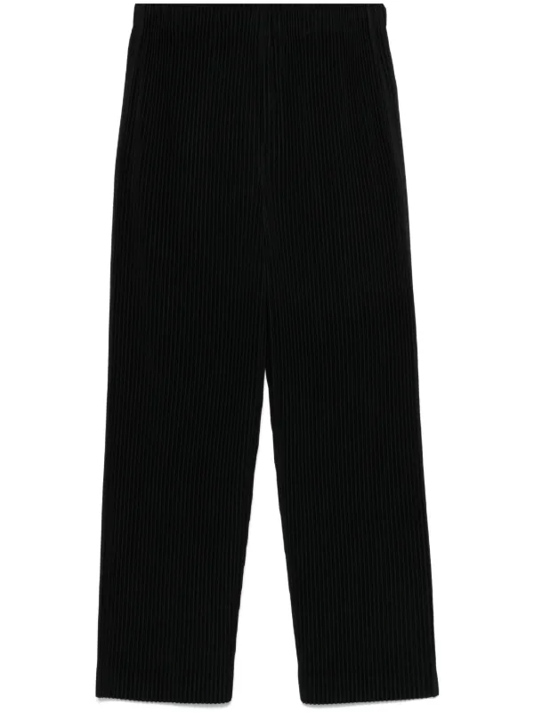 Homme Plissé Issey Miyake MC January パンツ | ブラック | FARFETCH JP