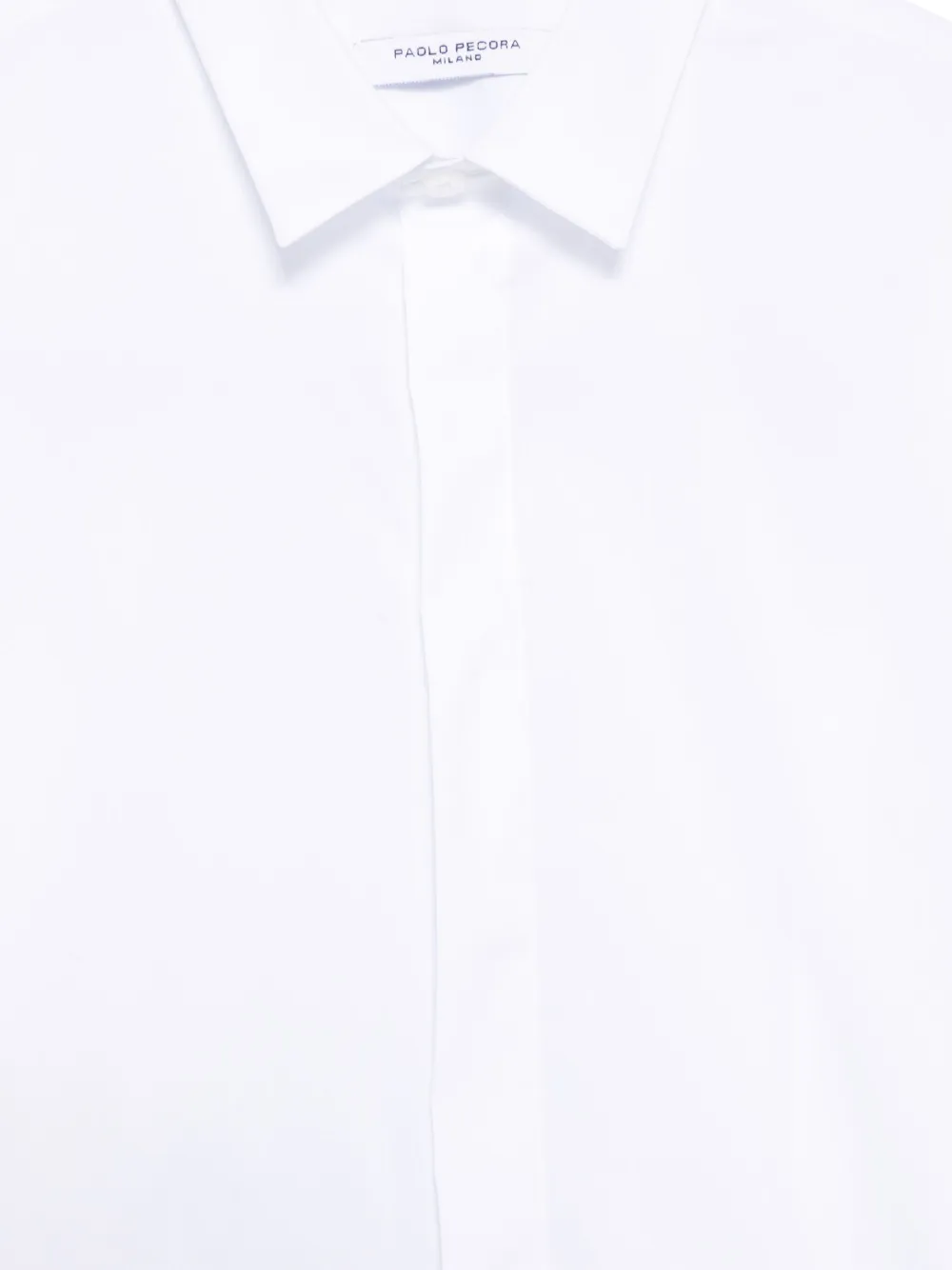 Paolo Pecora Kids Shirt met geborduurd logo Wit