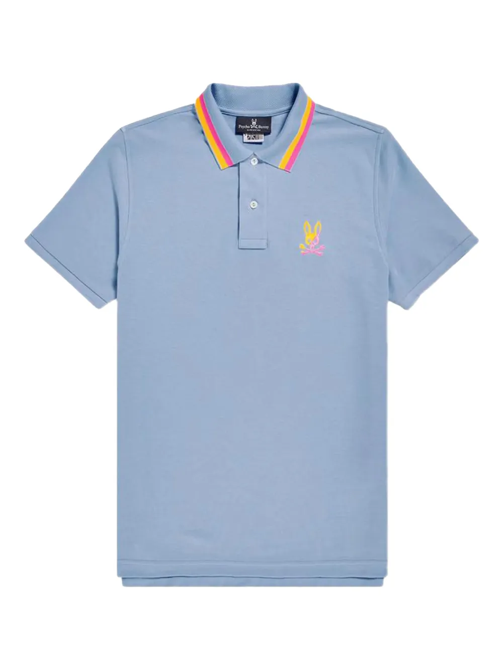 Surrey tipped-collar embroidered polo shirt