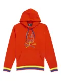Psycho Bunny Barbow neon-glow bunny hoodie - Orange