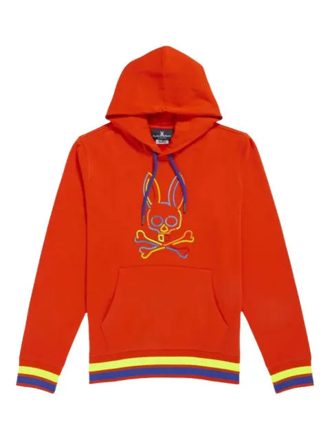 Psycho Bunny Barbow neon-glow bunny hoodie