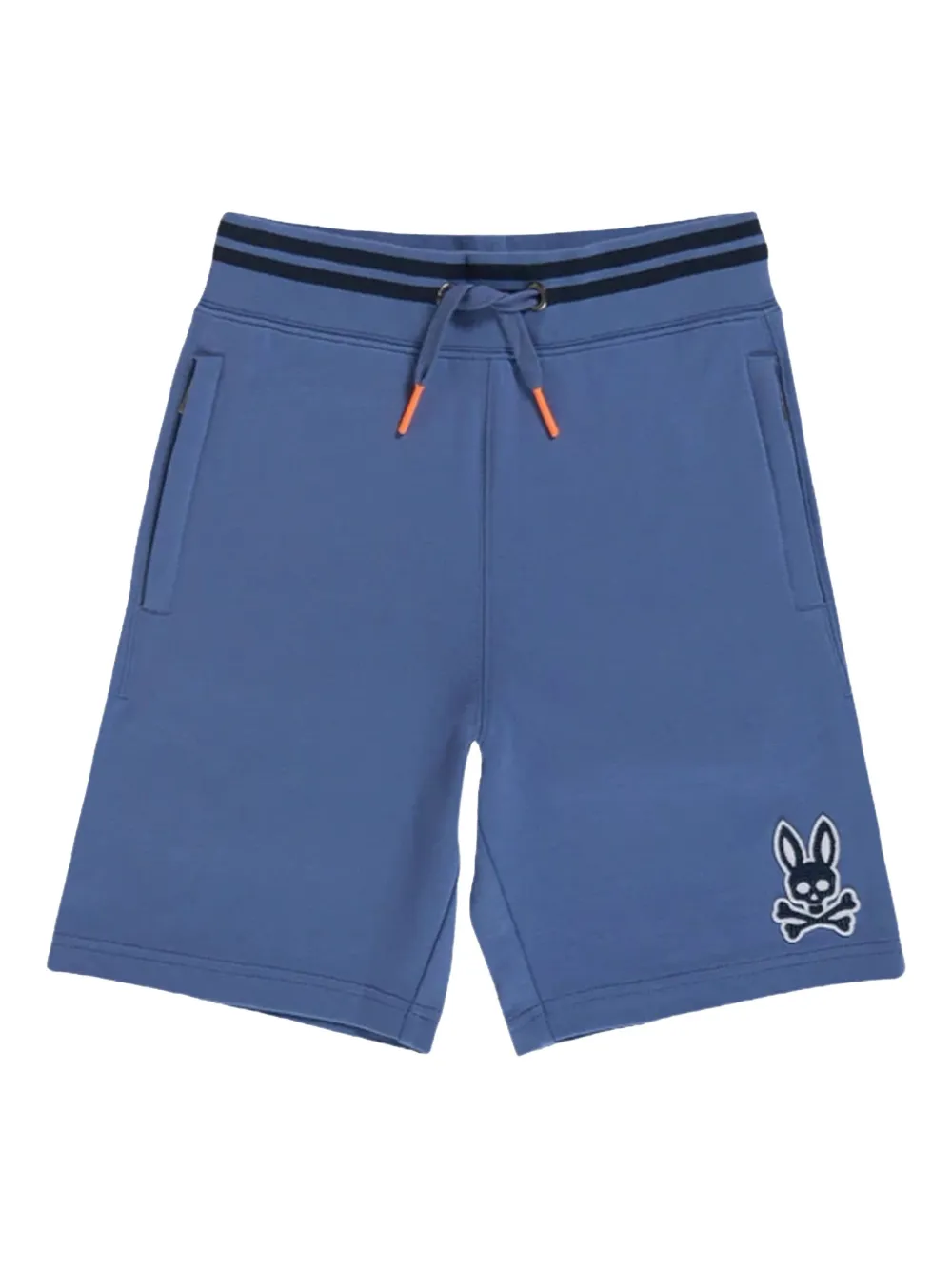 Psycho Bunny Liam logo-patch elastic-waist shorts | Blue | Image 1
