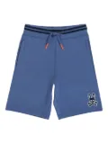 Psycho Bunny Liam logo-patch elastic-waist shorts - Blue