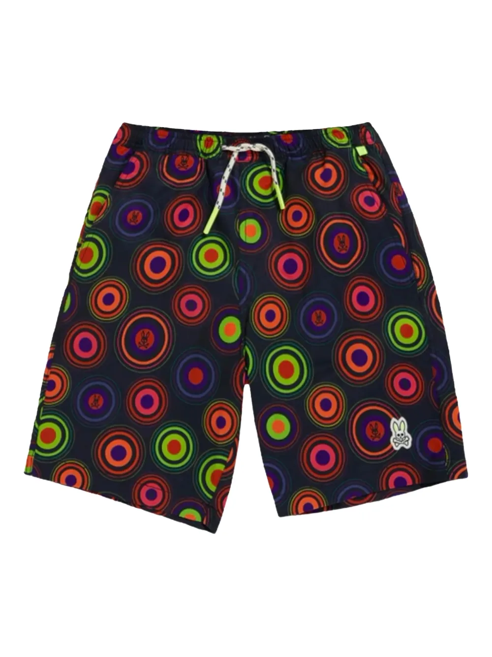 Andrew concentric-circle swim shorts