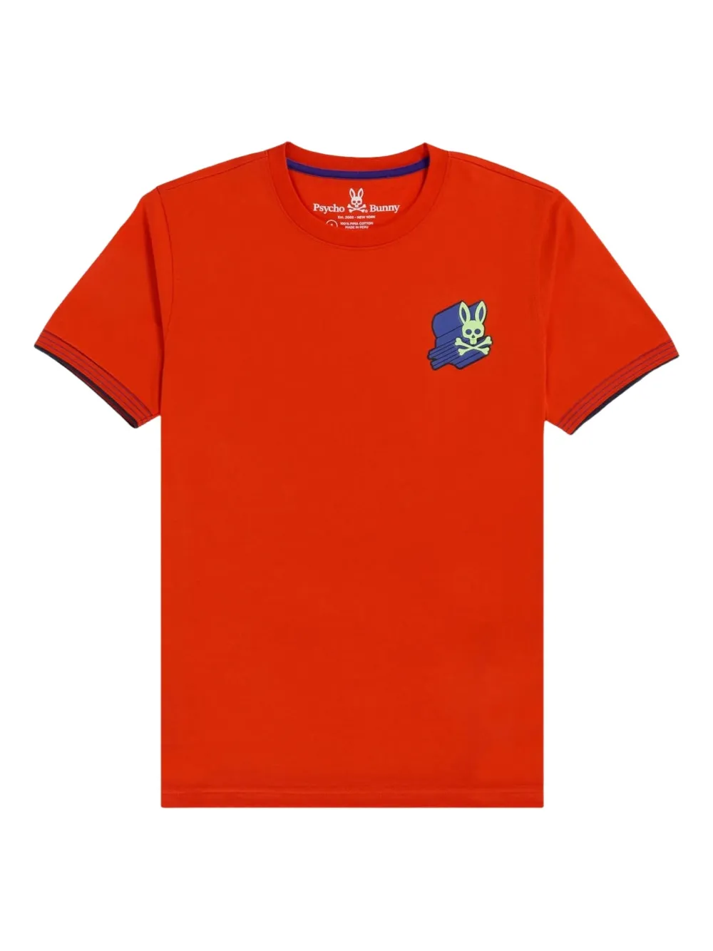 Psycho Bunny Asher 3D T-shirt | Red | Image 1
