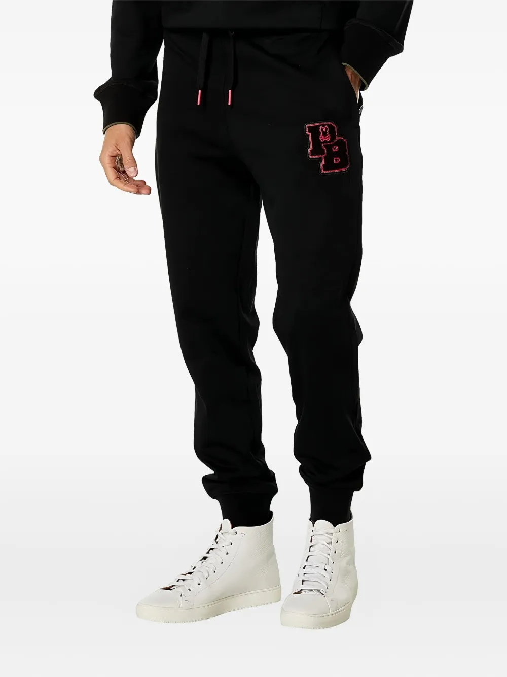Psycho Bunny Patchin trainingsbroek Zwart