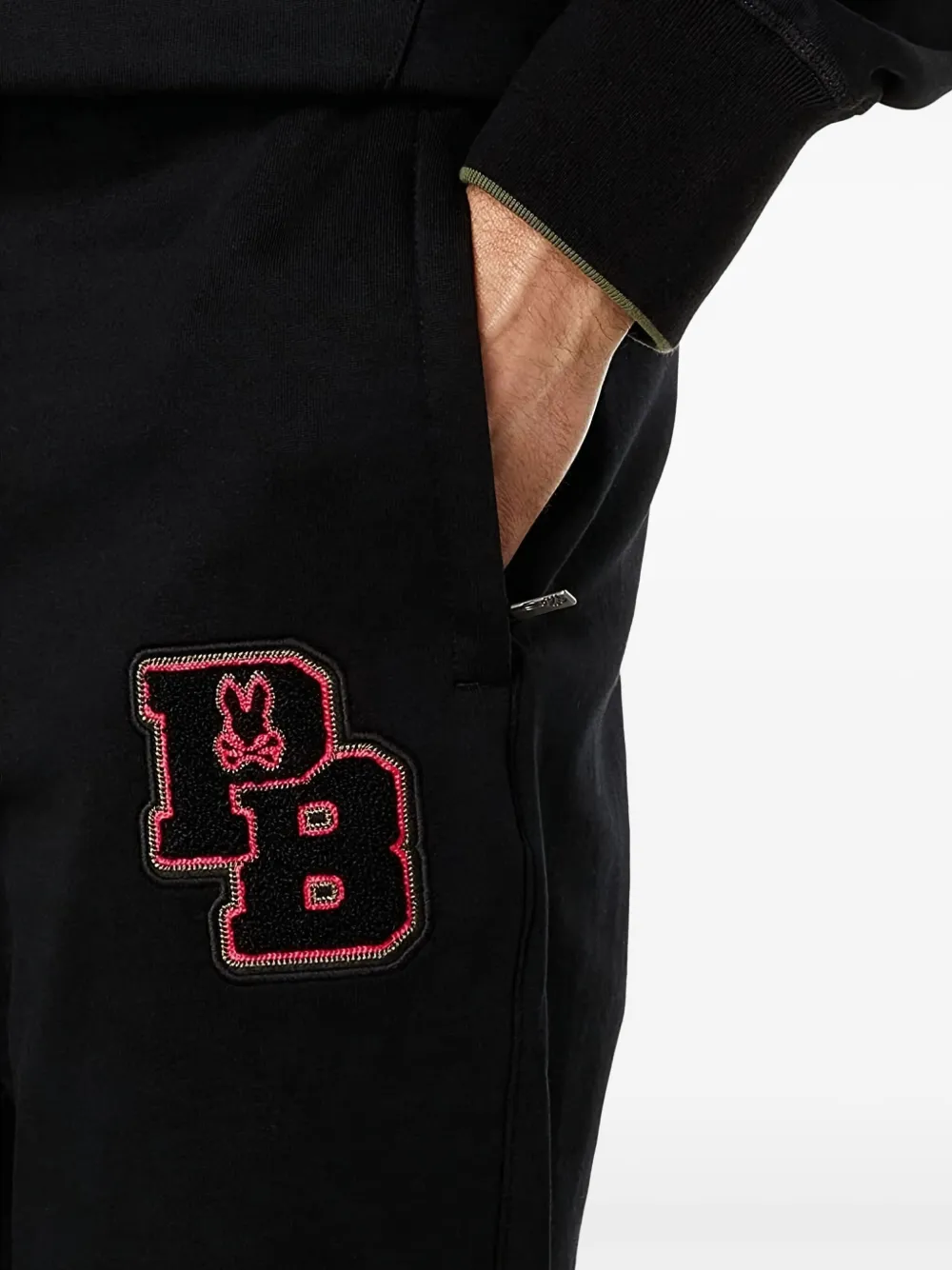 Psycho Bunny Patchin trainingsbroek Zwart