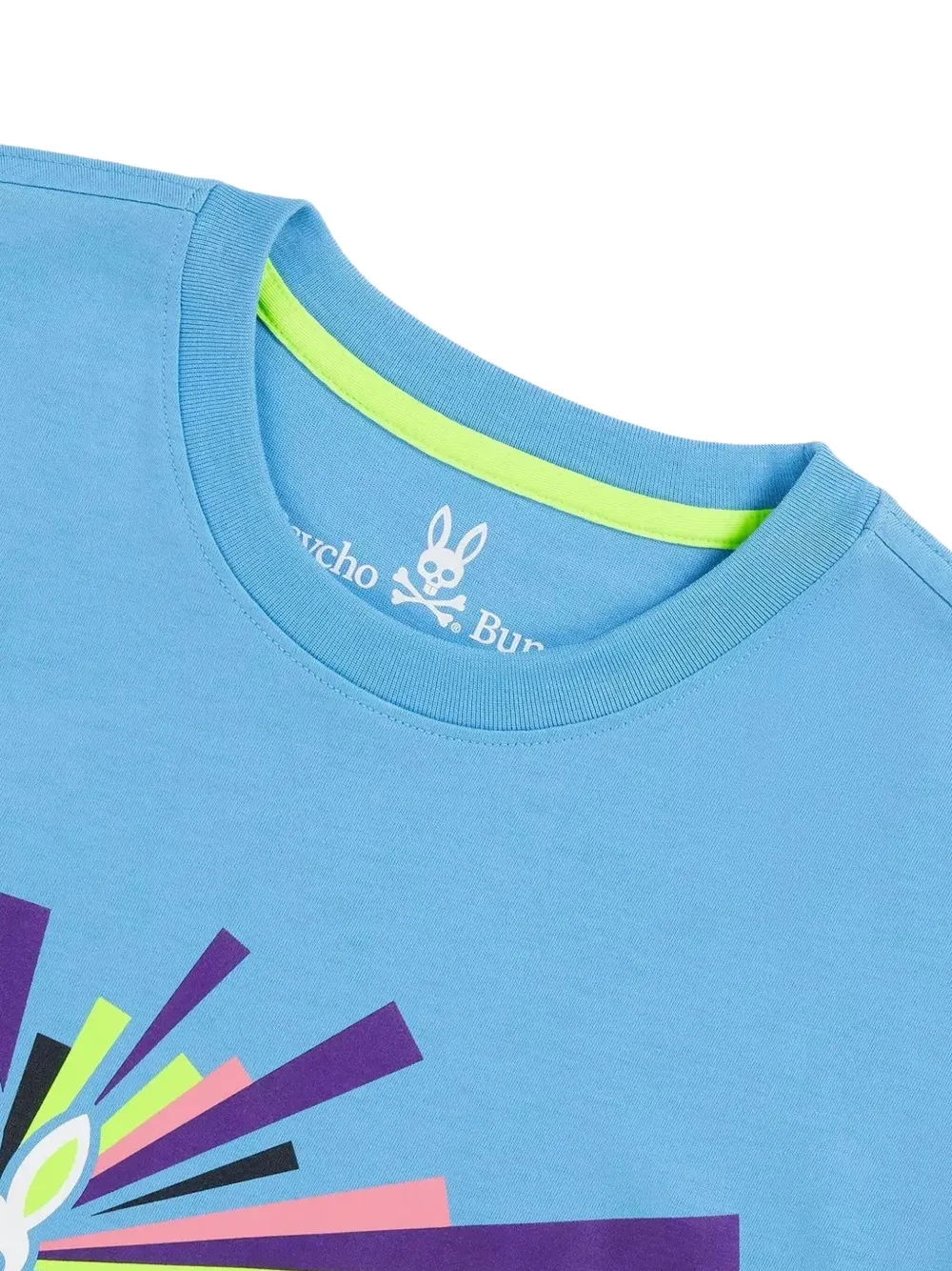 Psycho Bunny Shubert-print "Cornflower" T-shirt | T-Shirts | Image 2