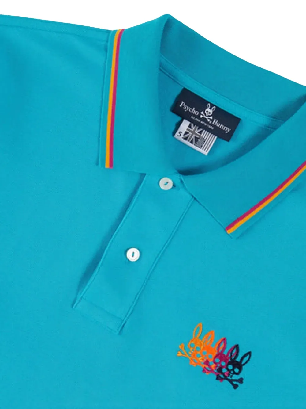 Psycho Bunny Katoenen poloshirt Blauw