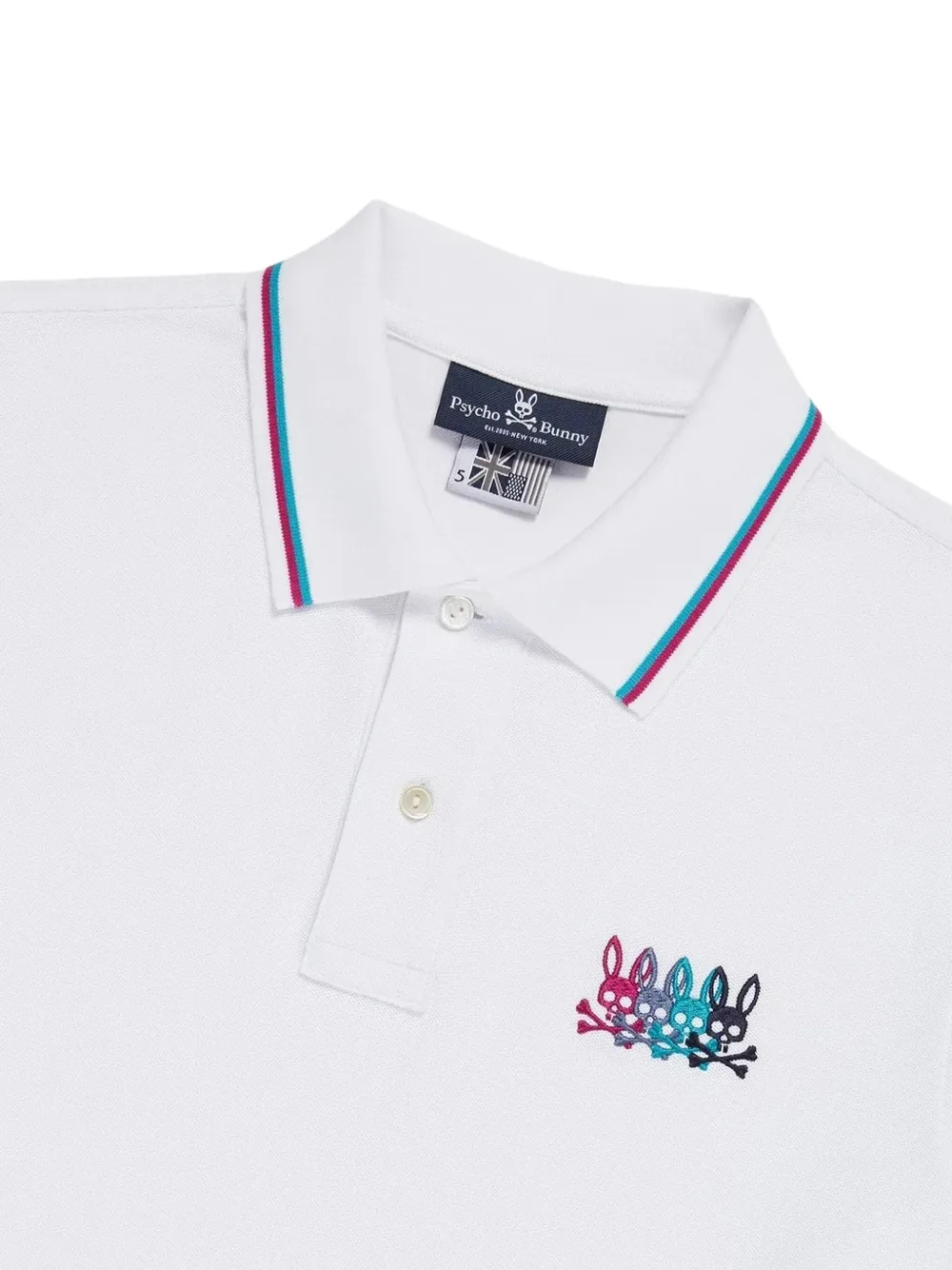 Psycho Bunny Lafayette poloshirt - Wit