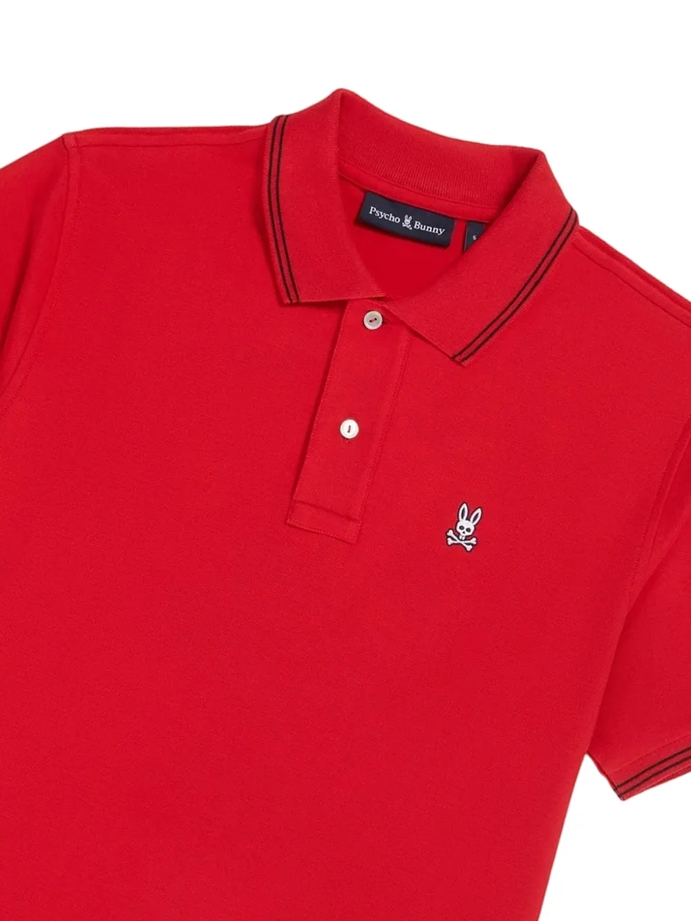 Psycho Bunny Logan "Ruby Red" poloshirt Rood