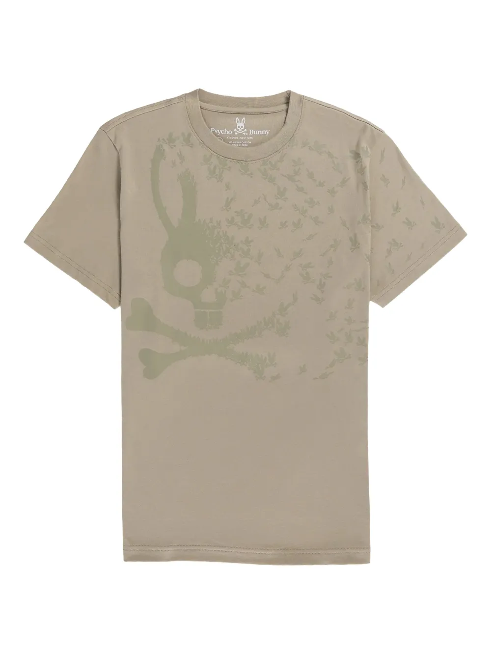 skull-print crew-neck T-shirt