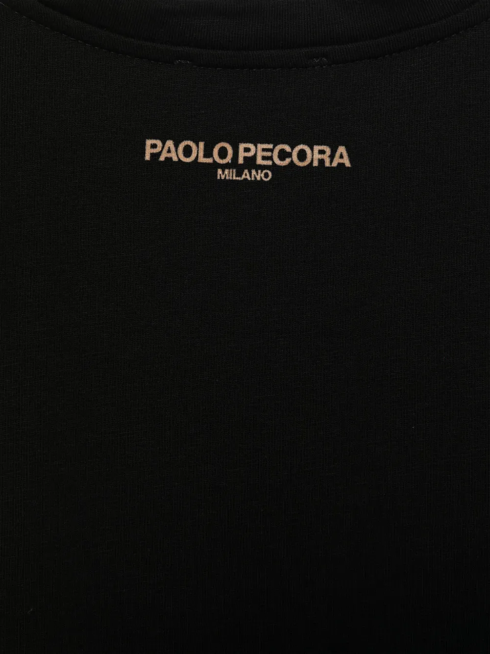 Paolo Pecora Kids T-shirt met logoprint Zwart