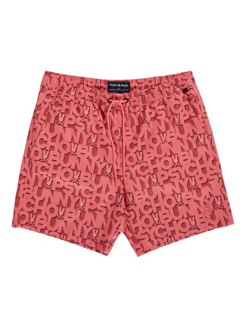 Psycho Bunny Damon swim shorts | Red | Image 1