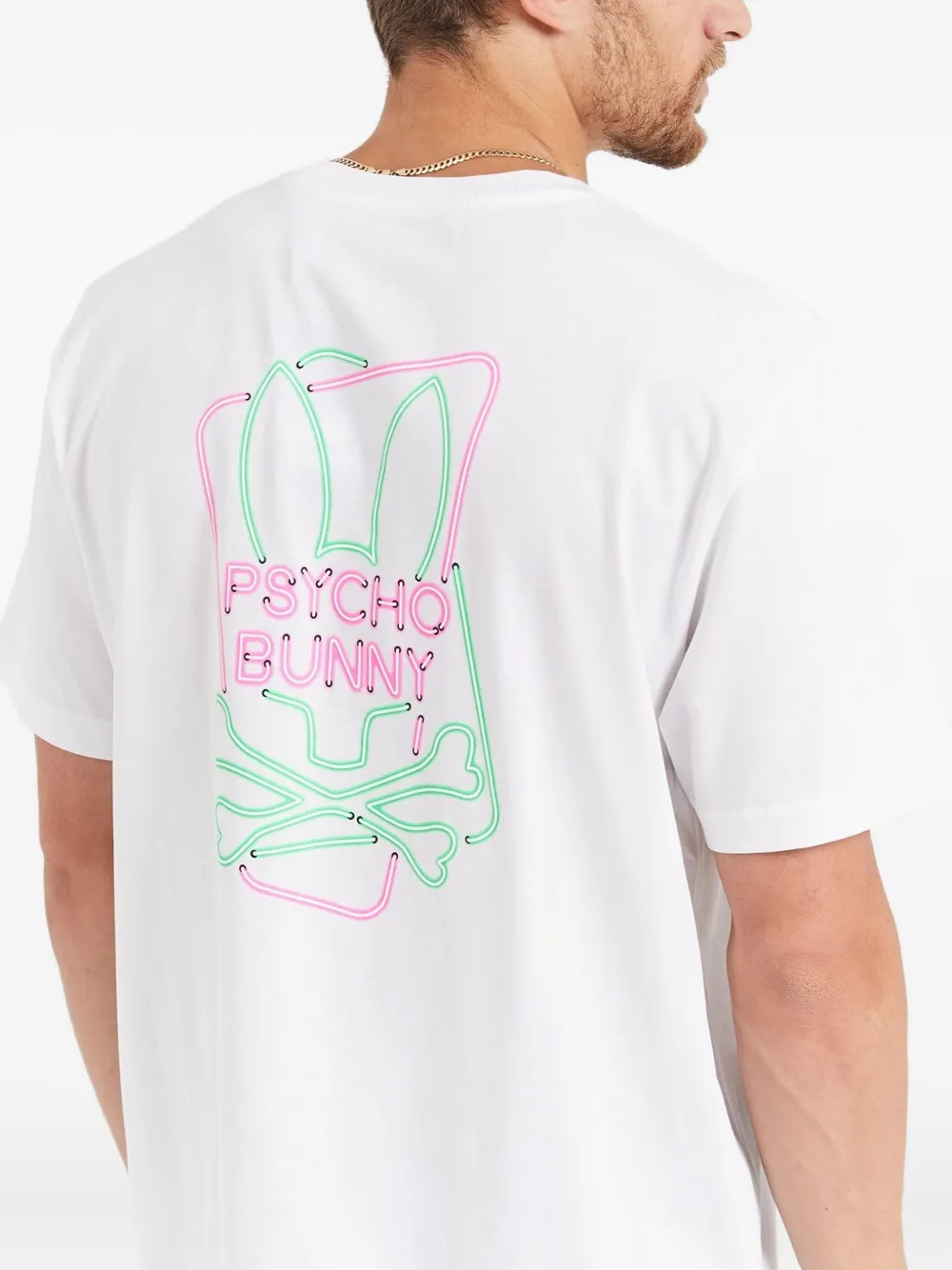 Psycho Bunny Claude T-shirt Wit