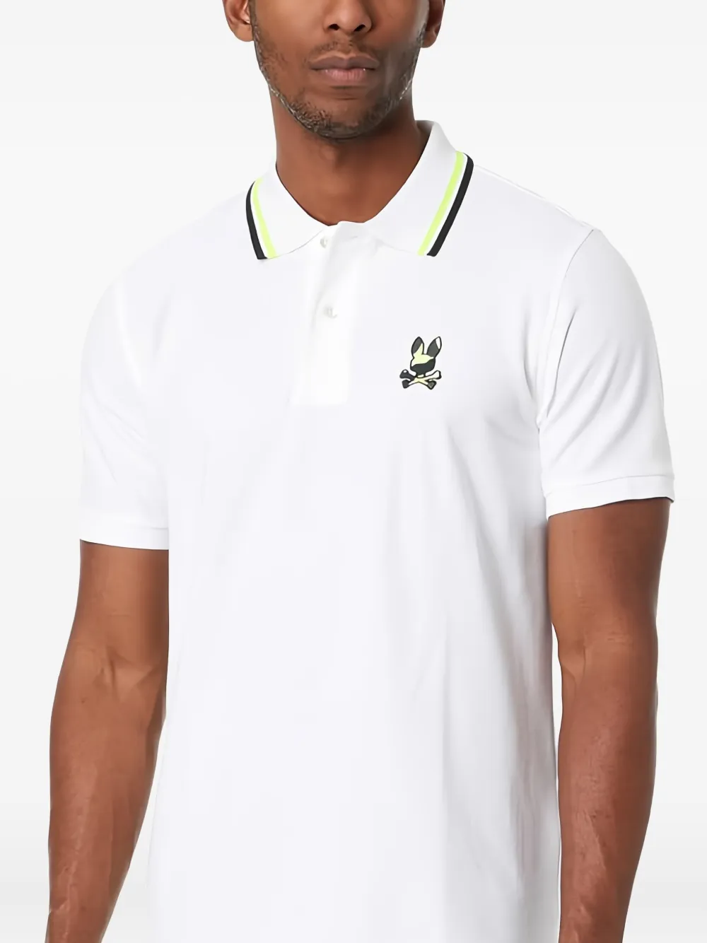 Psycho Bunny Plano Piqué poloshirt - Wit