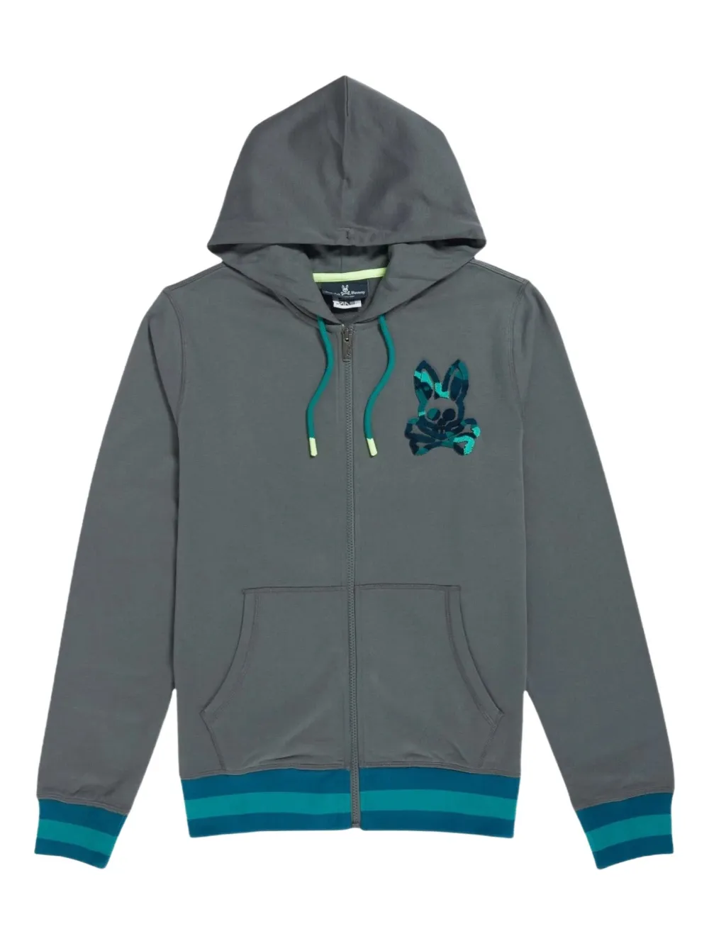 Psycho Bunny Howgate hoodie | Grey | Image 1