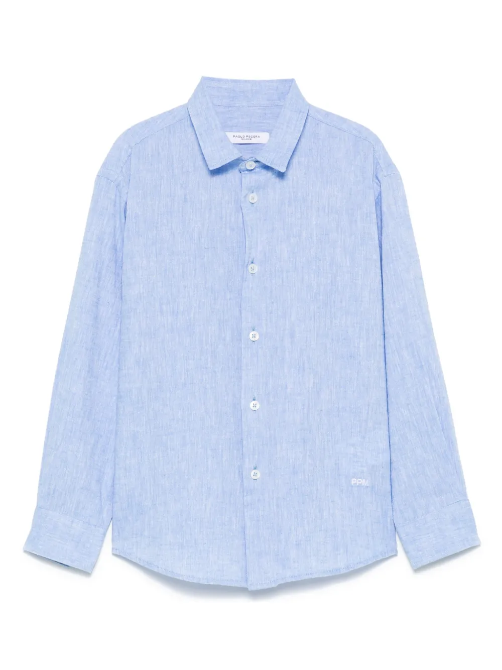 Paolo Pecora Kids logo-embroidered shirt | Blue | Image 1