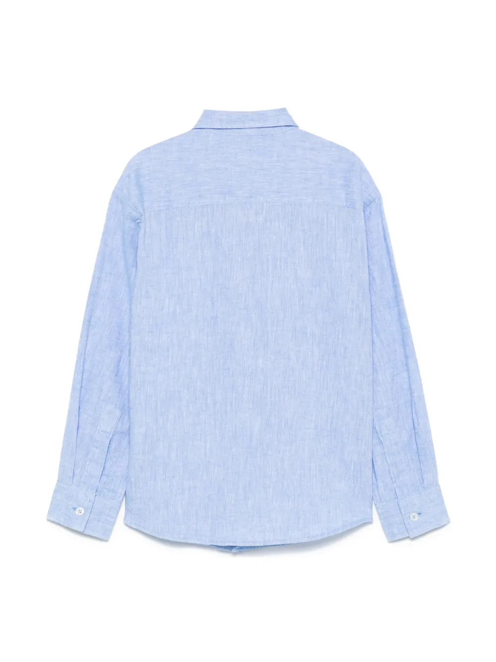 Paolo Pecora Kids Shirt met geborduurd logo - Blauw