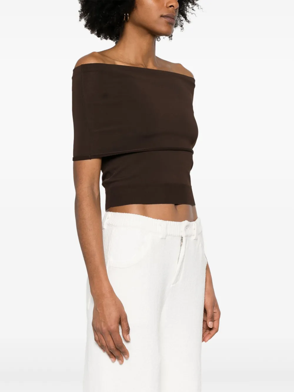 Roberto Collina Off-shoulder top Bruin