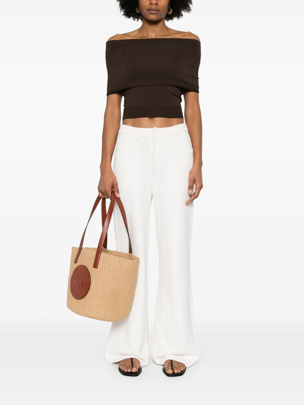 Roberto Collina Off-shoulder top - Bruin