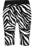 Versace Jeans Couture zebra-print shorts - Black