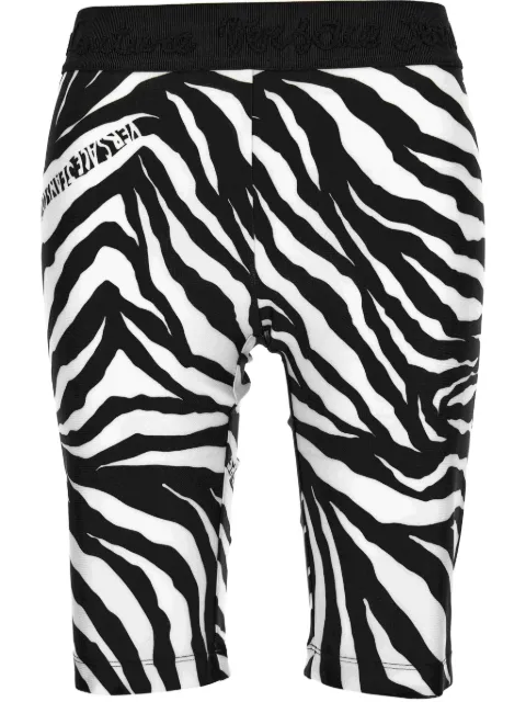 Versace Jeans Couture zebra-print shorts