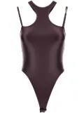 Versace Jeans Couture logo-lettering bodysuit - Brown