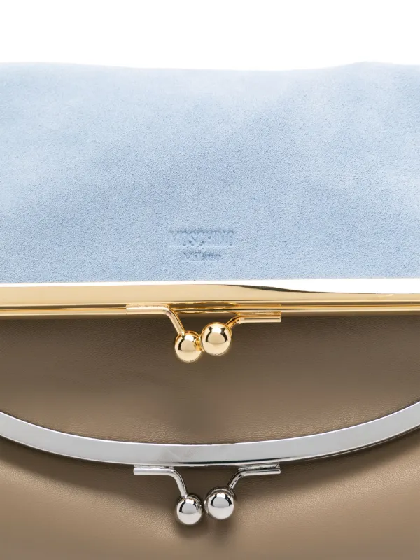 Moschino Layered Clutch Bag | Blue | FARFETCH