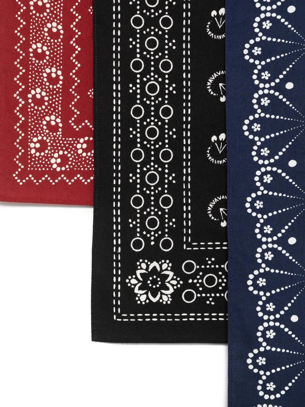 Ralph Lauren RRL Drie sjaal met bandana-print - Zwart