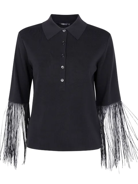 Seventy playera tipo polo con flecos