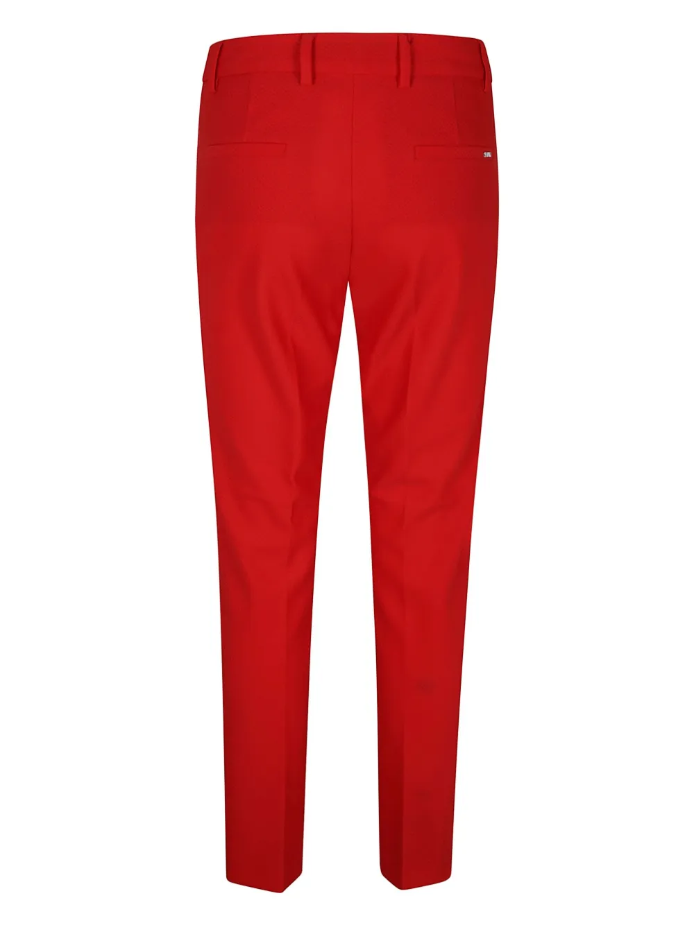 Seventy logo-plaque trousers - Rood