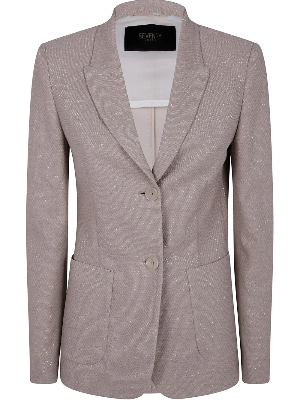 Seventy Blazer met enkele rij knopen Beige