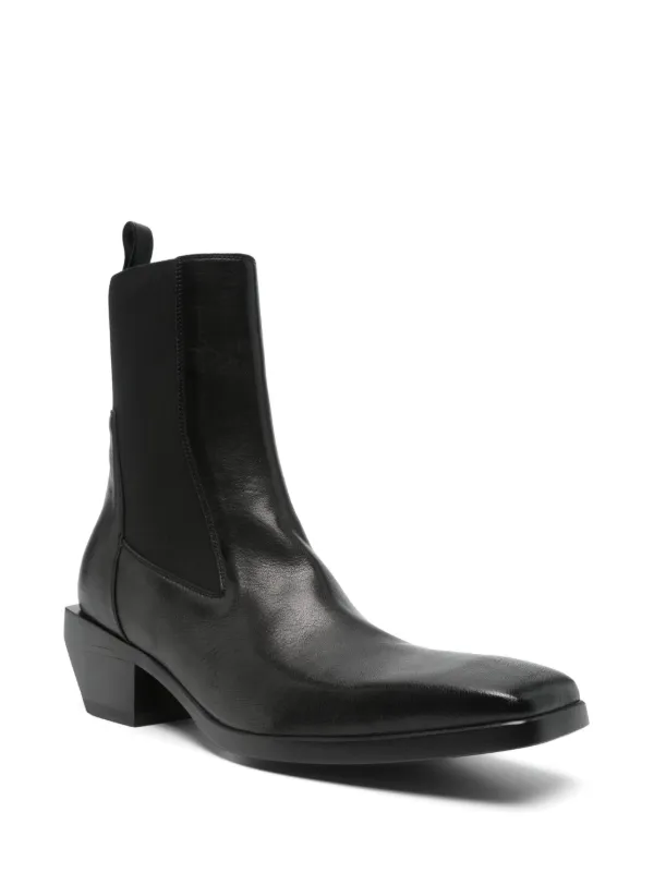 rick owens SLIVER PLATFORM BEATLE サイズ42 Rick Owens Sliver Platform Beatle Boots Men in Black for Men