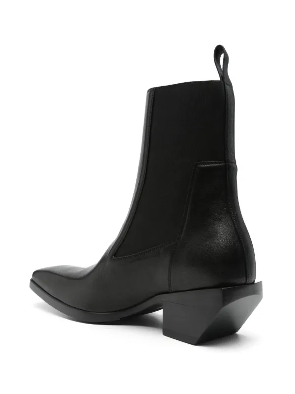 Rick Owens Black Sliver Platform Beatle Boots Rick Owens