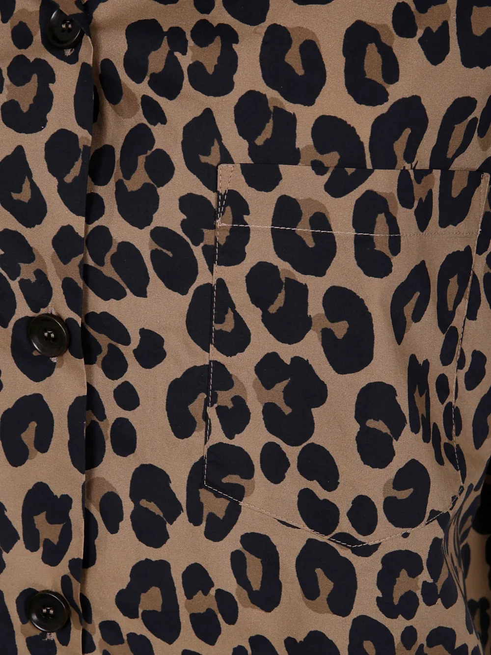ASPESI Blouse met luipaardprint Bruin