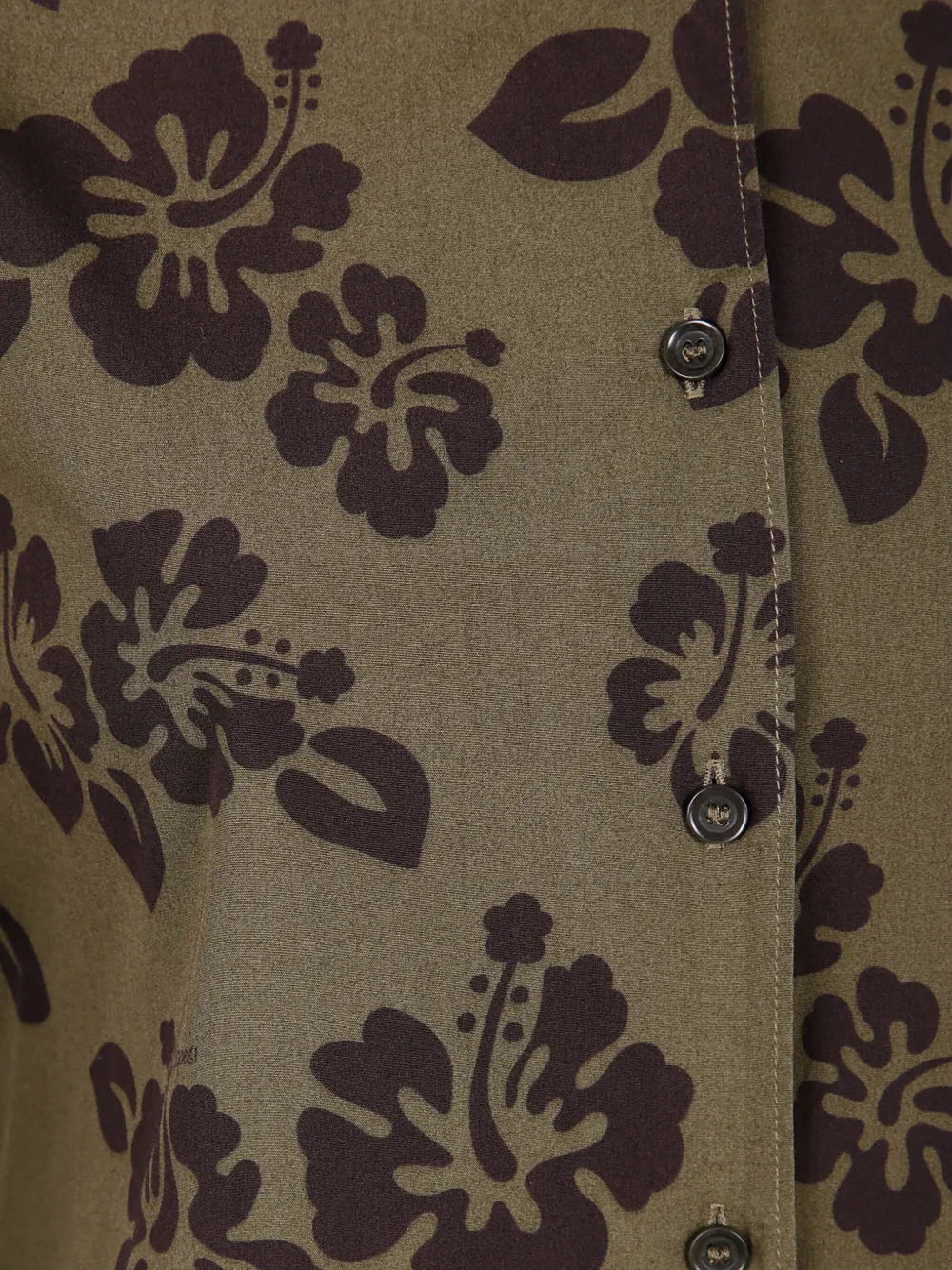 ASPESI Blouse met bloemenprint Bruin